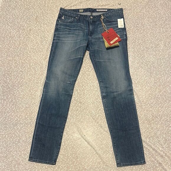 AG Adriano Goldschmied The Premiere Skinny Straight Jeans 32 32R NWT DEADSTOCK - Picture 1 of 16